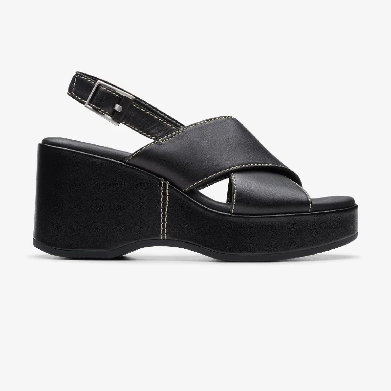 Fashion Casual Sneakers Womens - Manon Wish Black Leather
