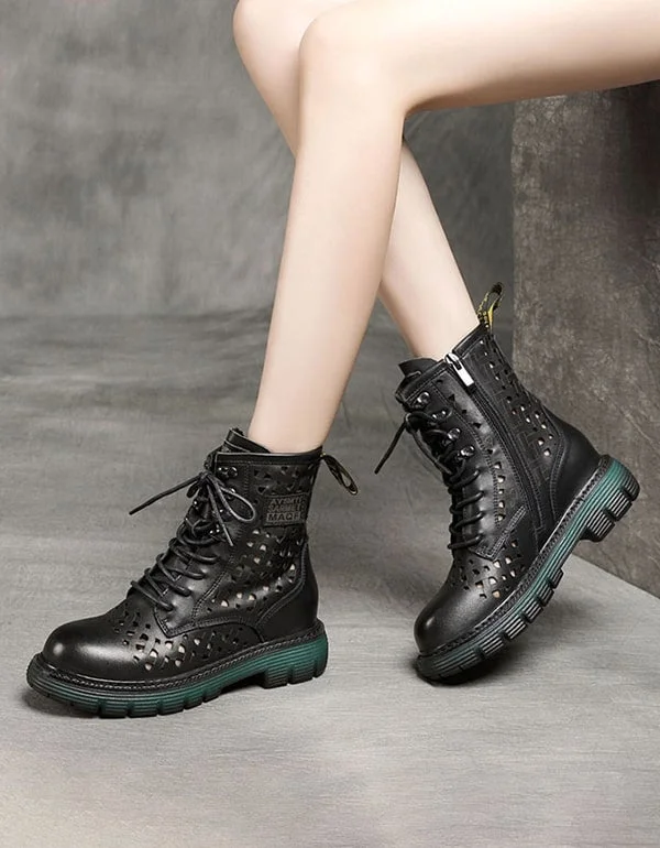 Non-Skid Sneakers Spring Summer Retro Leather Martin Boots