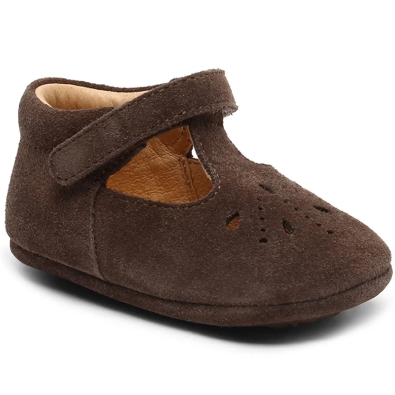 Ultra-Soft Sport Shoes Bisgaard Indoor Shoes Bloom Dark Brown