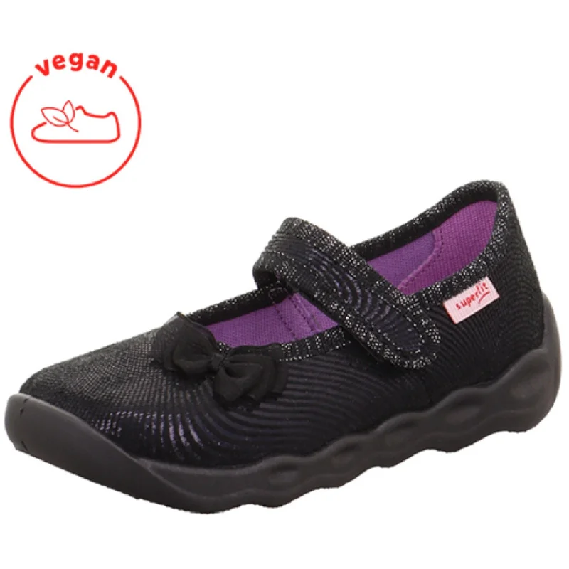 Street Comfort Shoes Superfit Black Bubble Slippers With Cold Lining
