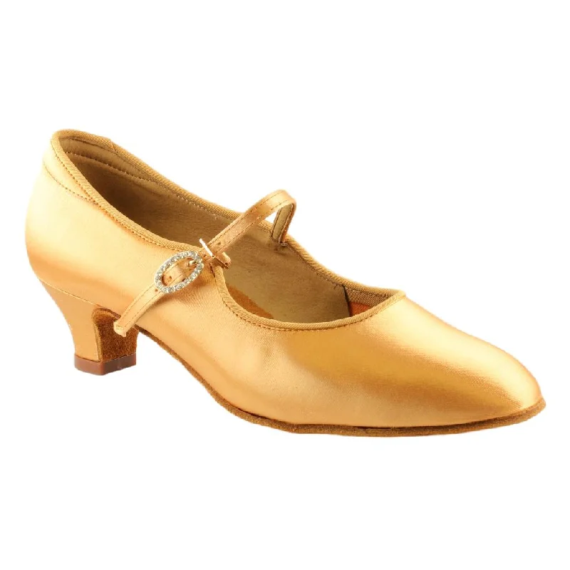 Travel-Ready Sneakers Women's Standard Dance Shoes, Model 137, Heel Child I, Tan 2