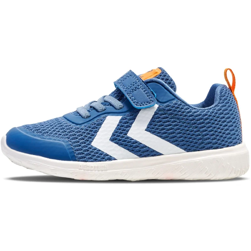 Trendy Athletic Shoes Hummel Blue/Yellow Actus Recycled Jr Sneakers