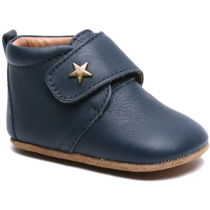 Anti-Slip Running Shoes Bisgaard Indoor Shoes Velcro Star 12301 (navy)