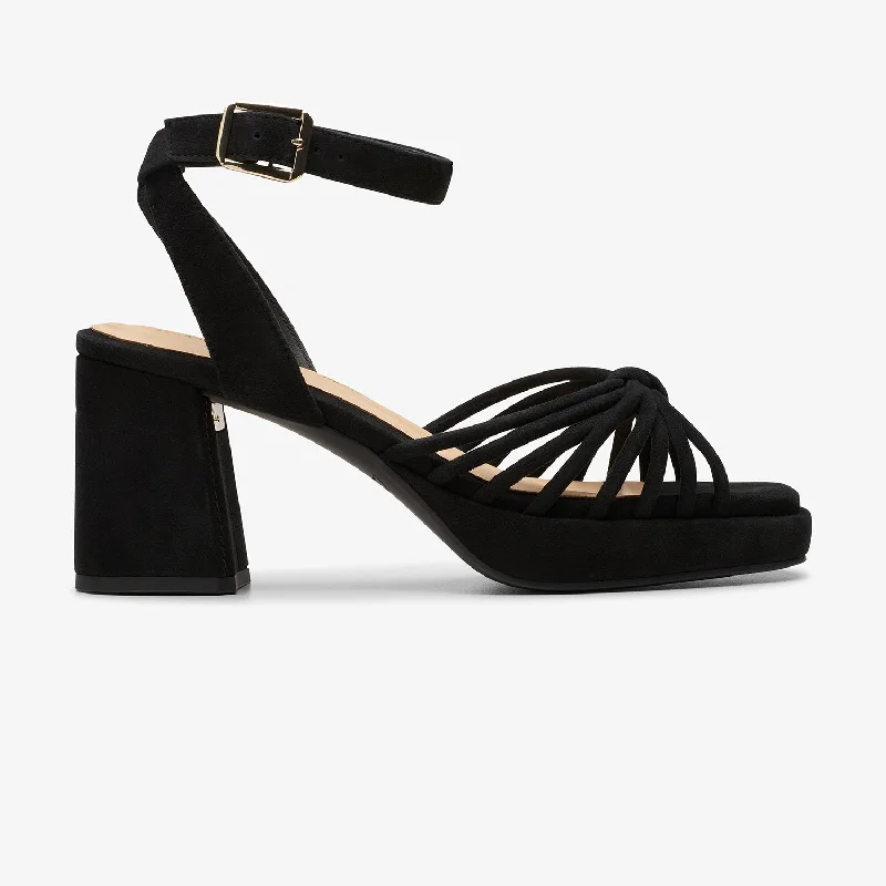 Everyday Lightweight Shoes Womens - Ritzy75 Faye Black Suede