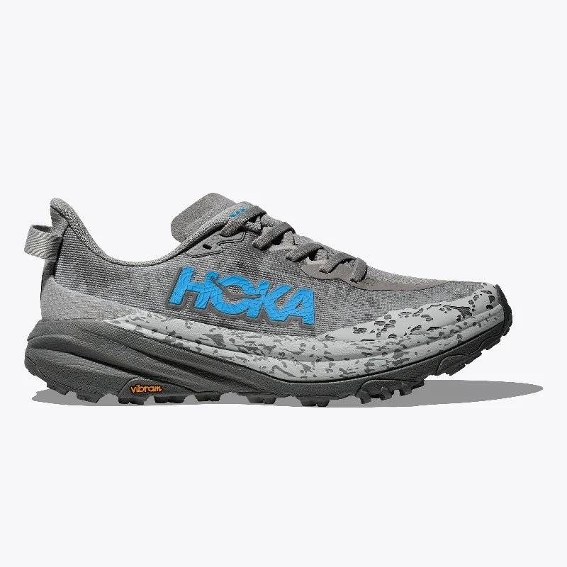 Ultra-Cushion Running Shoes Hoka Speedgoat 6 Wide | Stellar Grey / Asteroid | Womens