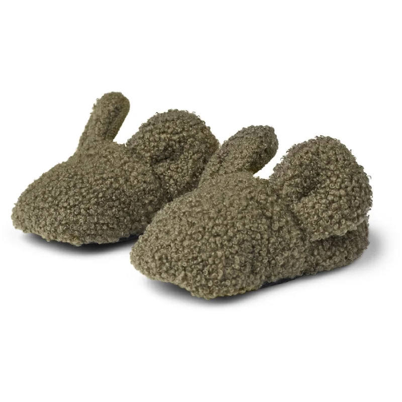 Slip-Resistant Casual Shoes MarMar Bonded Teddy Olive Leaf Abal Fleece Booties