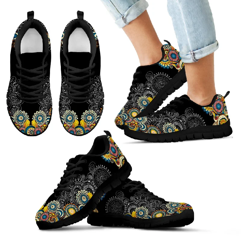 Modern Sport Sneakers Yellow Patterns - Running Shoes