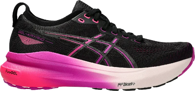 Ultra-Light Mesh Shoes Asics Gel Kayano 31 Womens Running Shoes - Black
