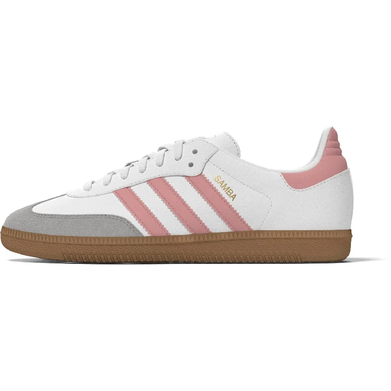 Sporty Slip-On Sneakers adidas Originals Ftwr White/Semi Pink Spark/Gum 3 Samba Og J Sneakers