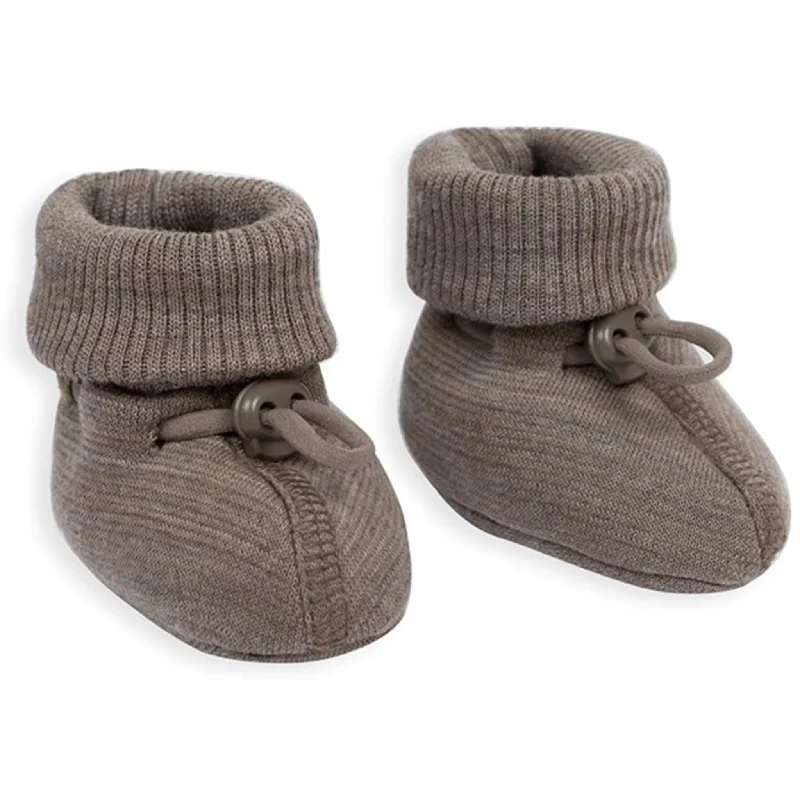 Shockproof Running Sneakers Smallstuff Wool Booties Nature