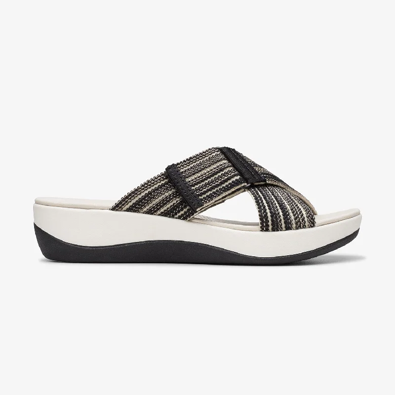 Modern Loafers Womens - Arla Wave Black Combi