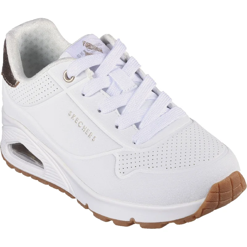 Everyday Lightweight Shoes Skechers WHT Uno Gen1 - Shimmer Away Sneakers