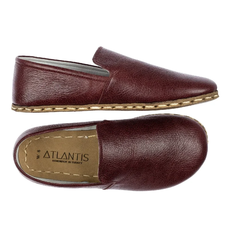Comfy All-Season Shoes Women's Bordeaux Minimalists