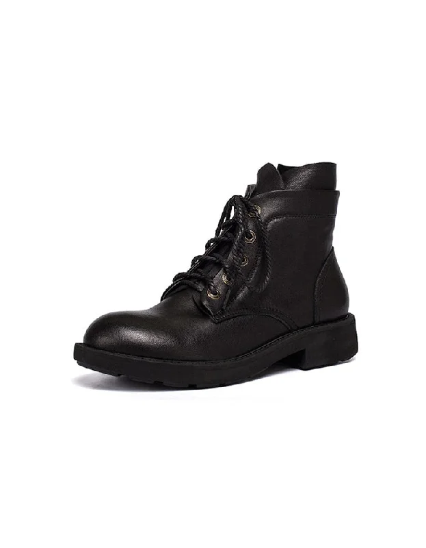 Airflow Sneakers Autumn Winter Smooth Leather Martin Boots for Women