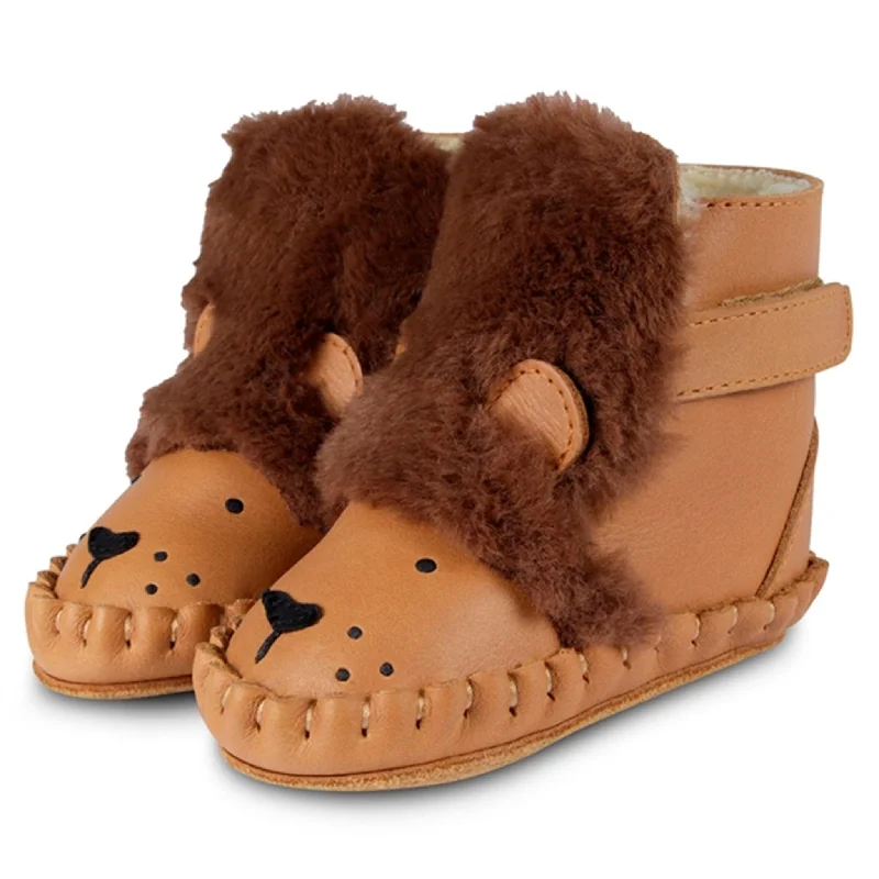 Shock Absorbing Sneakers Donsje Baby Kapi Exclusive Lining Leo Camel