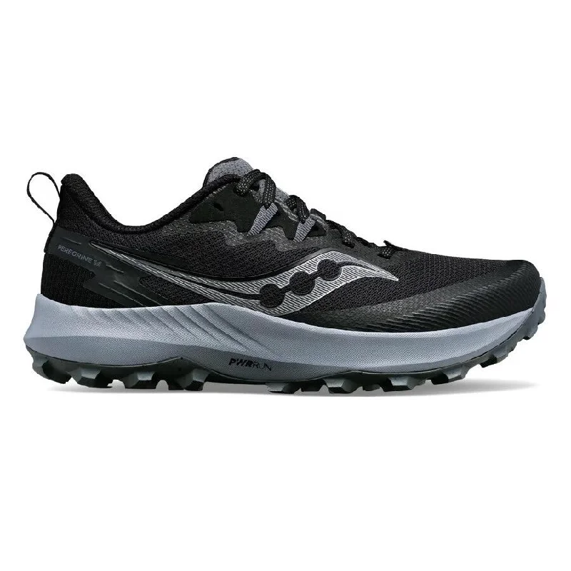 Ultra-Stretch Sneakers Saucony Peregrine 14 Wide | Black / Carbon | Womens