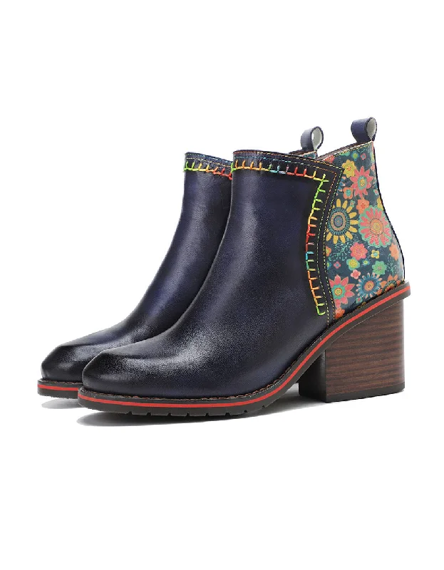 Airy Sport Shoes Hand-painted Leather Stitching Chelsea Boots