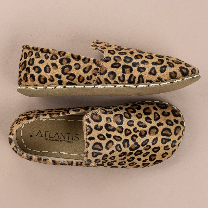 Flexible Sport Sneakers Women's Leopard Minimalists