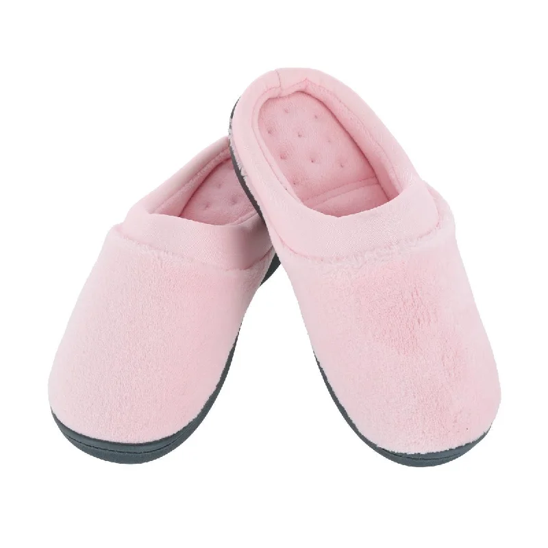 Cushion Foam Sneakers Women's Microterry Pillowstep Satin Clog Slipper