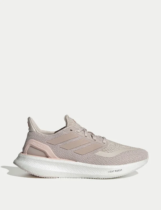 Soft Lightweight Sneakers Pureboost 5 Shoes - Putty Mauve/Sandy Pink Metallic/Sandy Pink