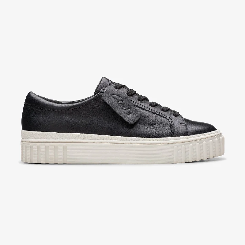 Active Wear Sneakers Womens - Mayhill Walk Black Leather