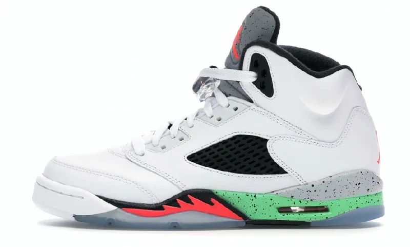 Lightweight Mesh Sneakers Air Jordan 5 GS Retro Poison Green 2015
