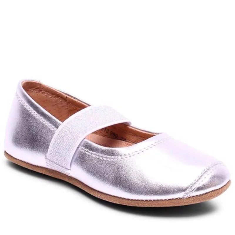 Lightweight Fashion Shoes Bisgaard Indoor Ballet Shoes 12313 Silver
