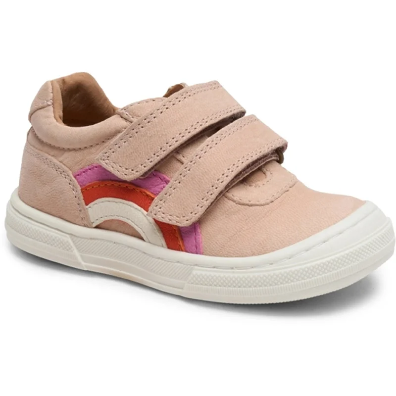 Cushion Foam Sneakers Bisgaard Rainbow Low Velcro Shoe Nude