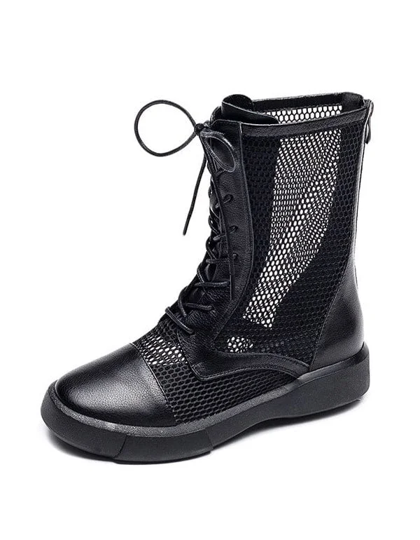 Classic Running Shoes Women's Mid-tube Mesh Retro Boots for Summer 35-42