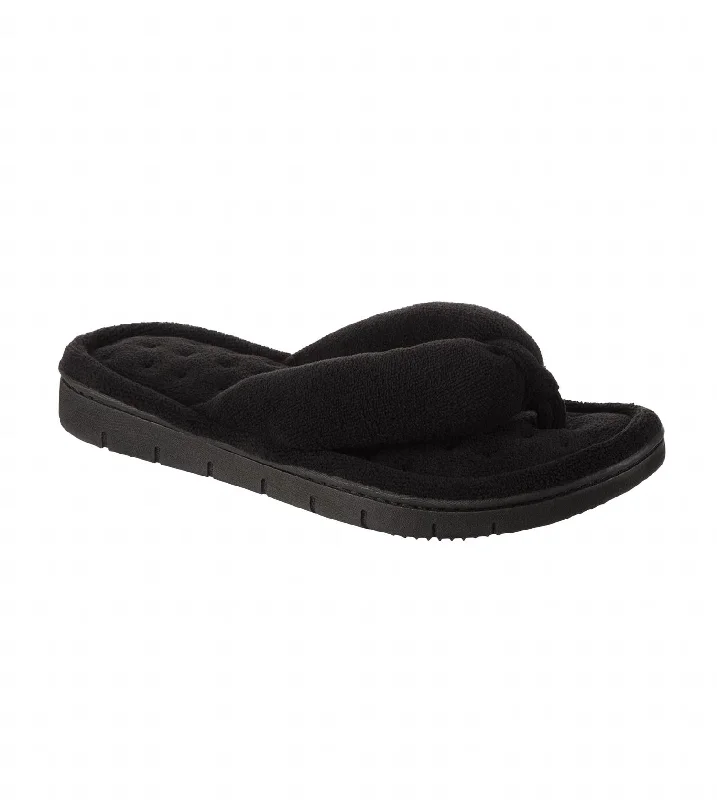 Fashion Casual Sneakers Women's Recycled Aster Thong Slipper In Black