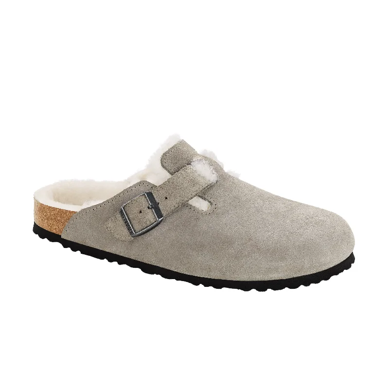 Lightweight Fashion Shoes Boston Shearling Stone Coin Suede Leather/Shearling