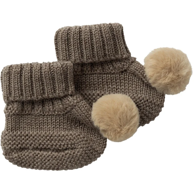 All-Day Running Shoes Name It Walnut Wrilla Wool Knit Slippers With Dot