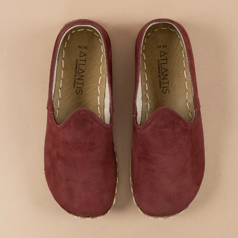 Chic Mesh Sneakers Women's Burgundy Barefoots