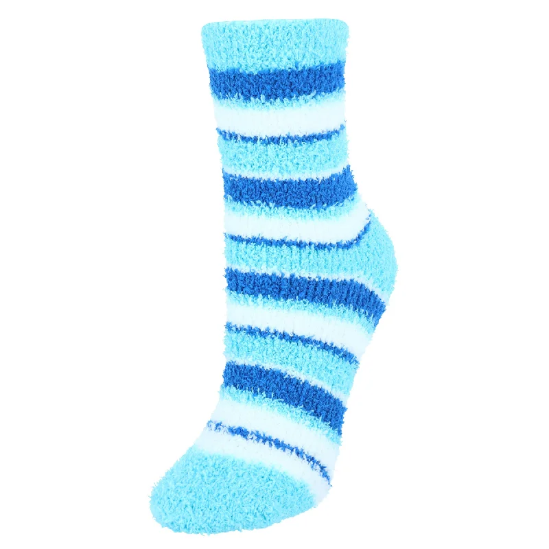 Fashionable Street Sneakers Women's Striped Warm Fuzzy Socks (3 Pair Pack)