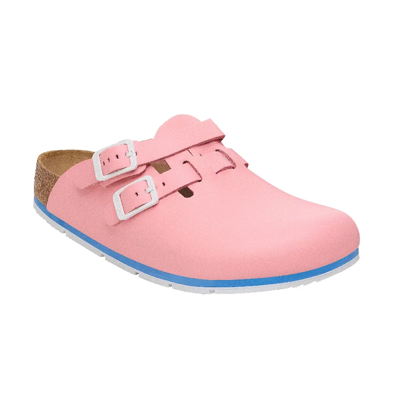 Sleek Sport Sneakers Kay Pro Coral Shell PU Coated Natural Leather