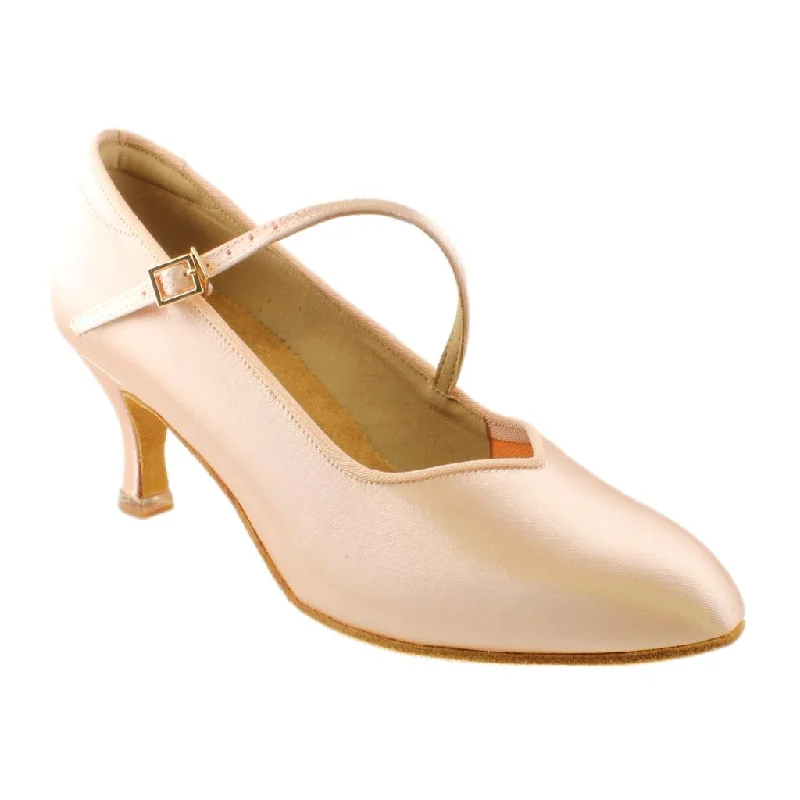 Classic Everyday Shoes Women's Standard Dance Shoes, Model 138, Heel EH10, Tan 1
