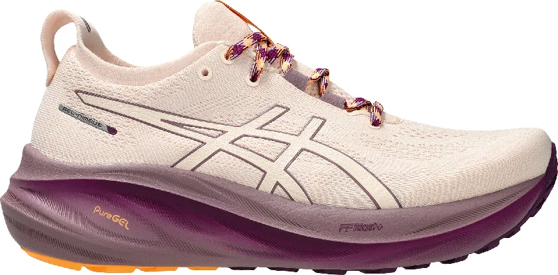 Ultra-Stretch Sneakers Asics Gel Nimbus 26 TR Womens Runnning Shoes - Pink