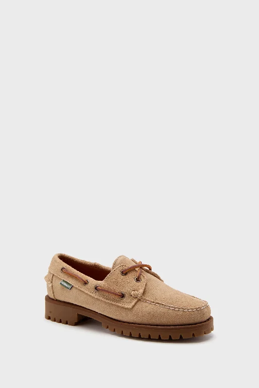 Breathable Stylish Sneakers Beige Camel Ranger Suede Womens Loafers
