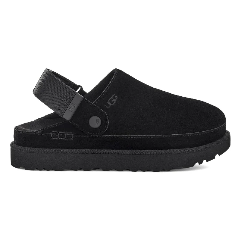 Stylish Street Shoes UGG Women's Goldenstar Clog Black Suede