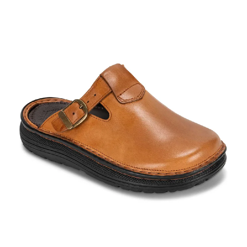 Cushioned Everyday Sneakers Sawyer - Leather Clog-Toe Sandal | Honey
