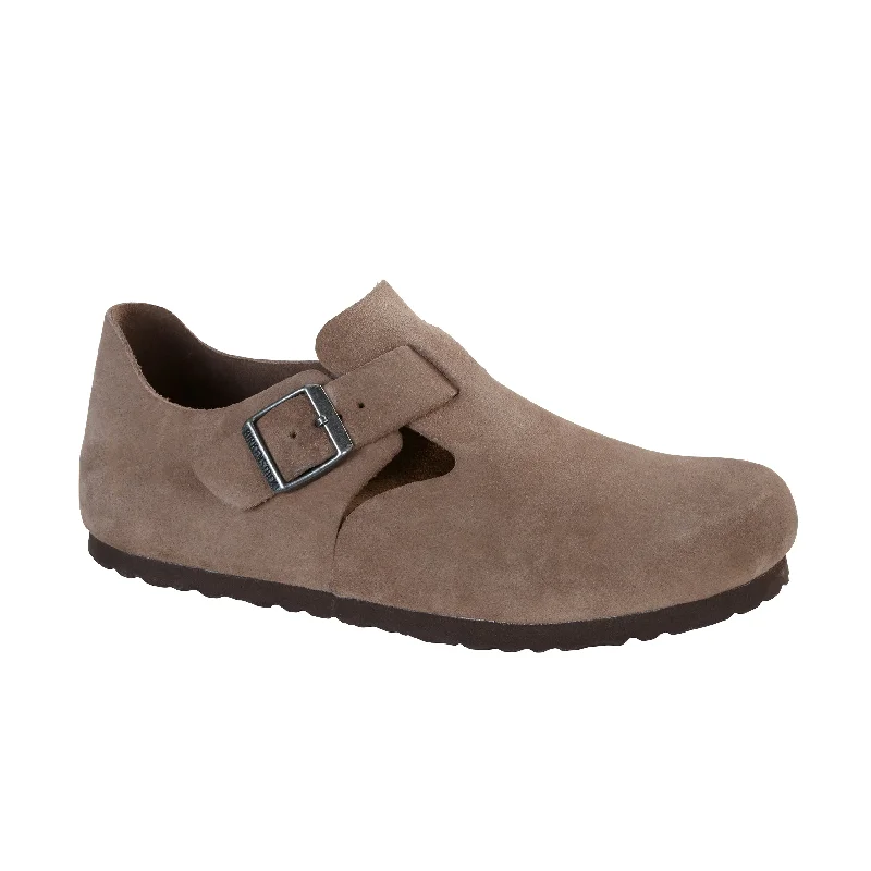 Ultra-Soft Sport Shoes London Taupe Suede Leather