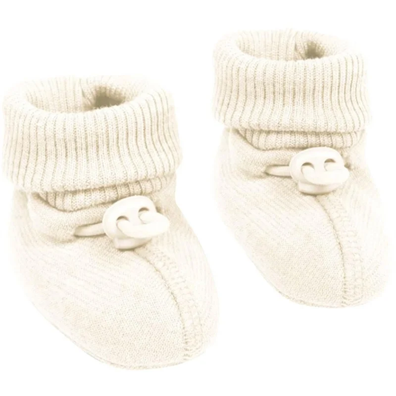 Travel Sport Shoes Smallstuff Wool Booties Off White