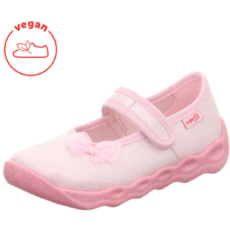 Trendy Athletic Shoes Superfit Rose/White Bubble Slippers With Cold Lining