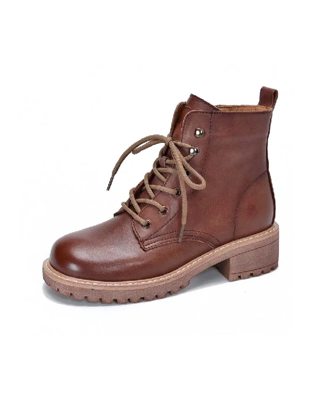 Breathable Stylish Sneakers Non-slip Lace-up Autumn Chunky Boots