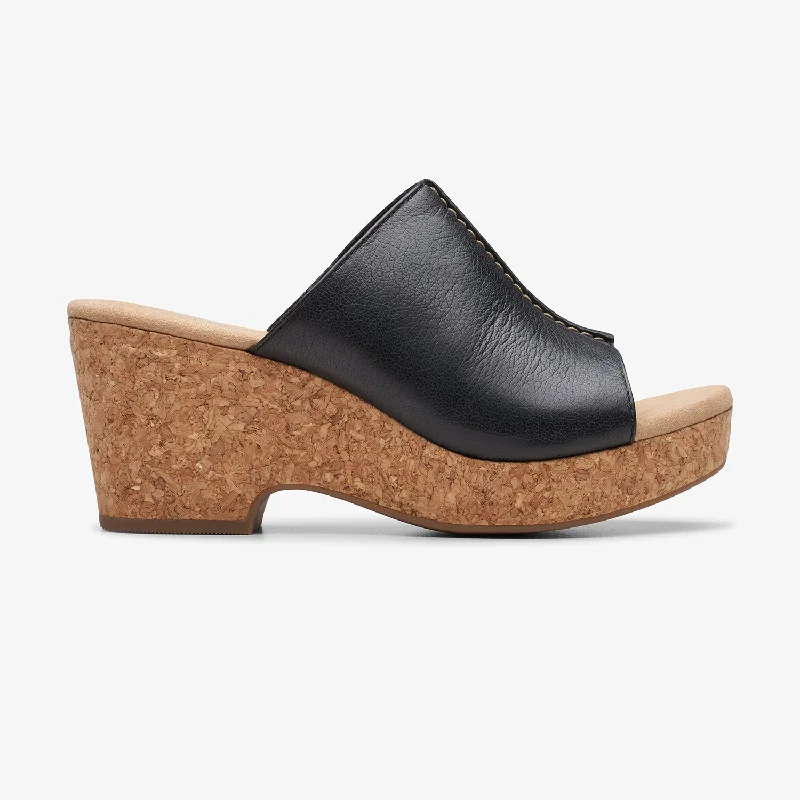 Sleek Walking Shoes Womens - Giselle Orchid Black Leather