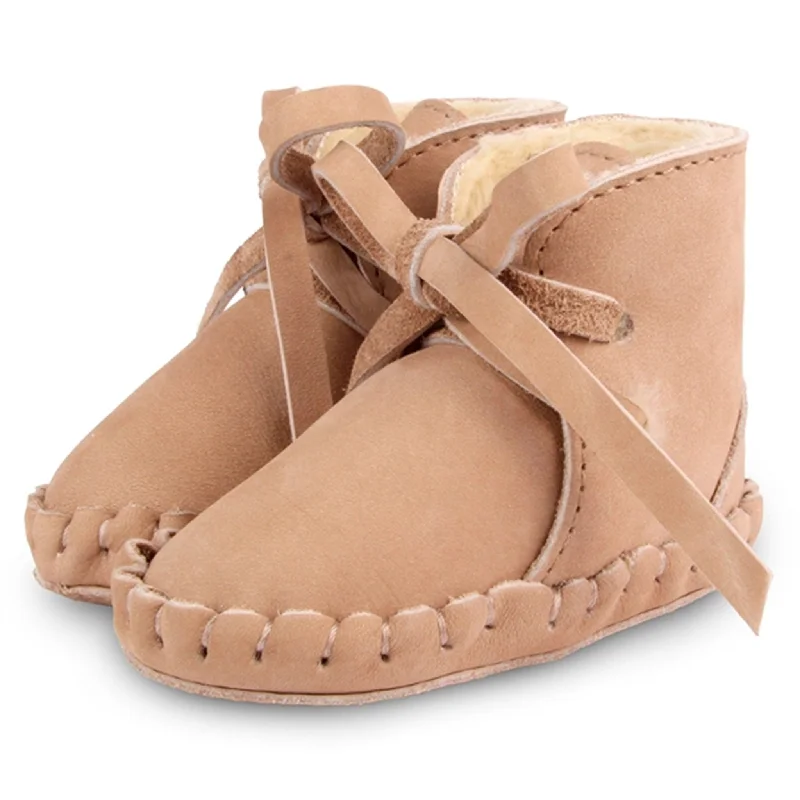 Breathable Lightweight Shoes Donsje Baby Pina Classic Lining Truffle Nubuck