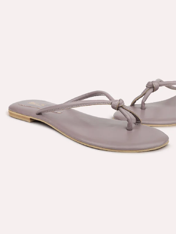 Streetwear Casual Shoes Women Purple One Toe Flats