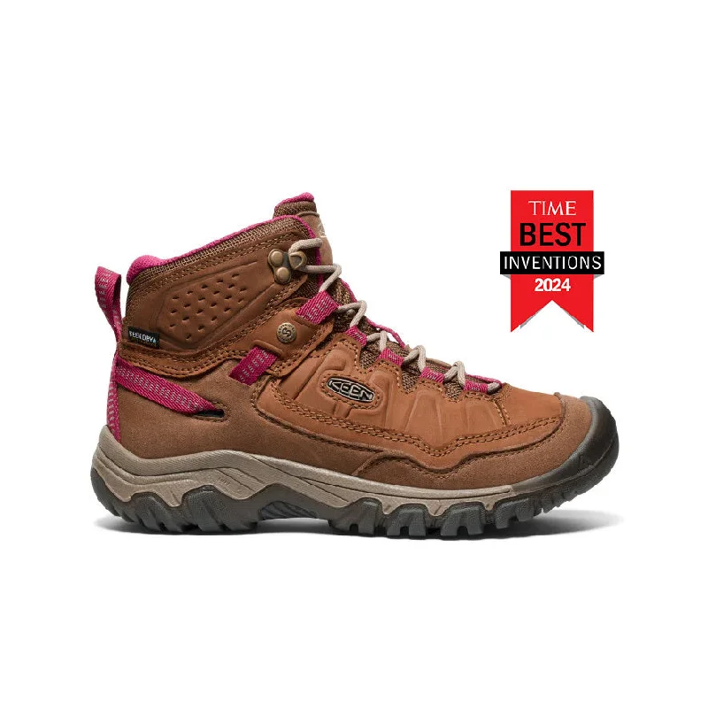 Ultra-Soft Sport Shoes Women's Targhee IV Waterproof Hiking Boot  |  Bison/Beaujolais