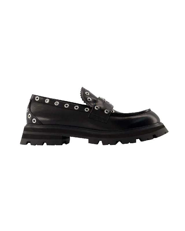 Lightweight Sport Sneakers Wander Loafers - Alexander Mcqueen - Black - Leather