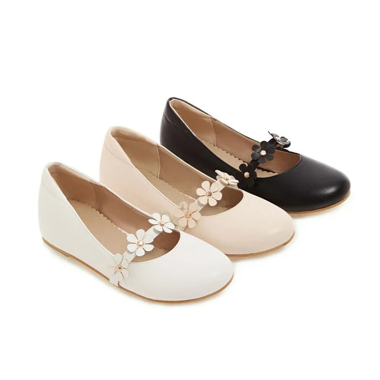 Ultra-Soft Sport Shoes Women Flowers Flats Mary Jane Shoes